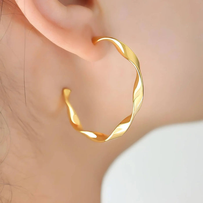 Seraphine Twist Hoops Ilaya Studio