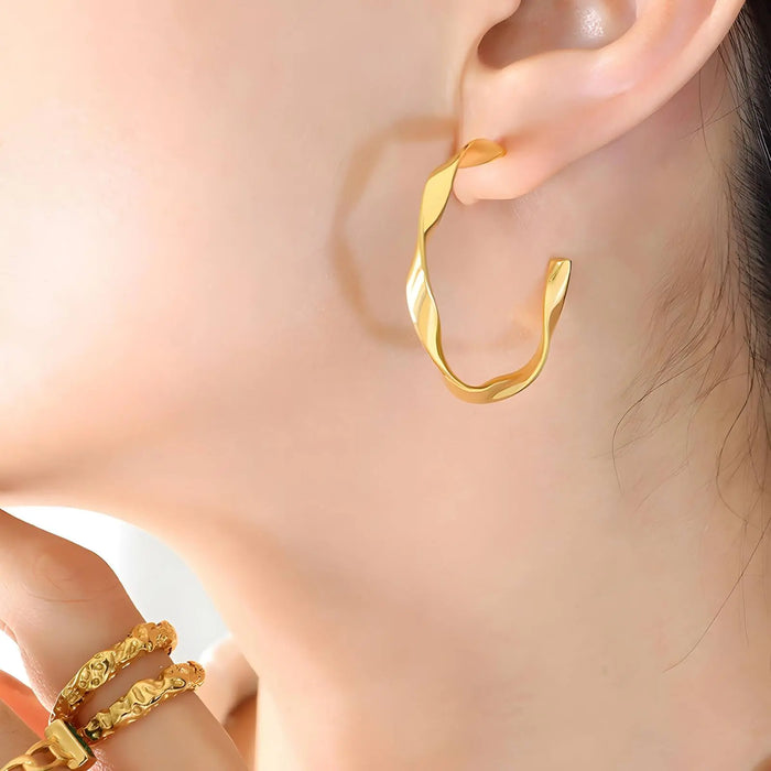 Seraphine Twist Hoops Ilaya Studio